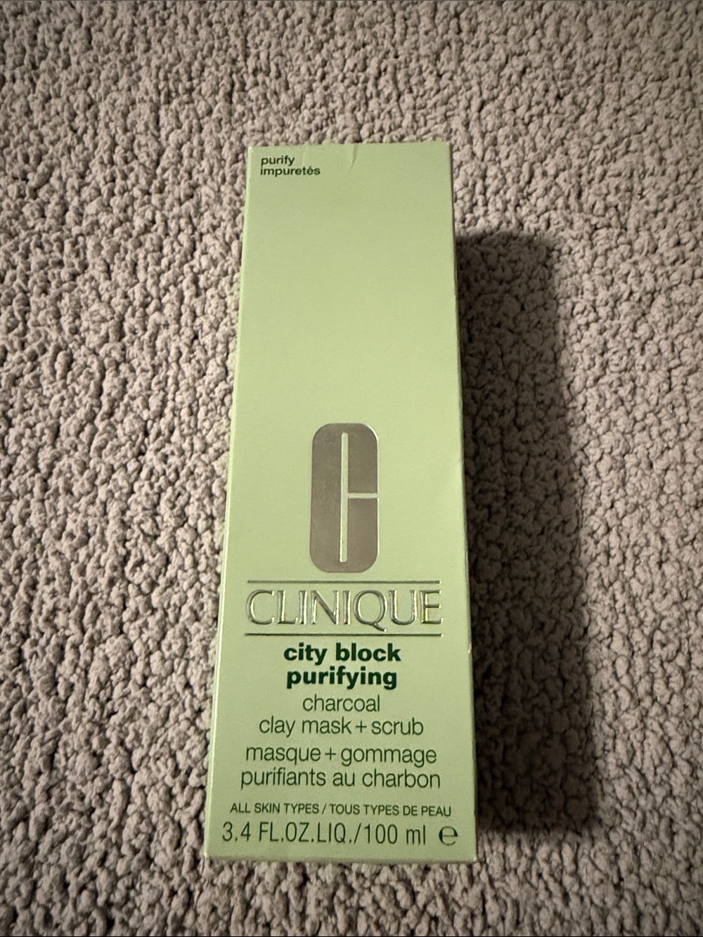 Clinique City Block Purifying Charcoal Clay Mask + Scrub